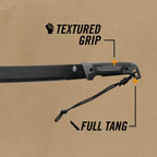 Gerber Gator Bush High Carbon 1050 Steel Machete