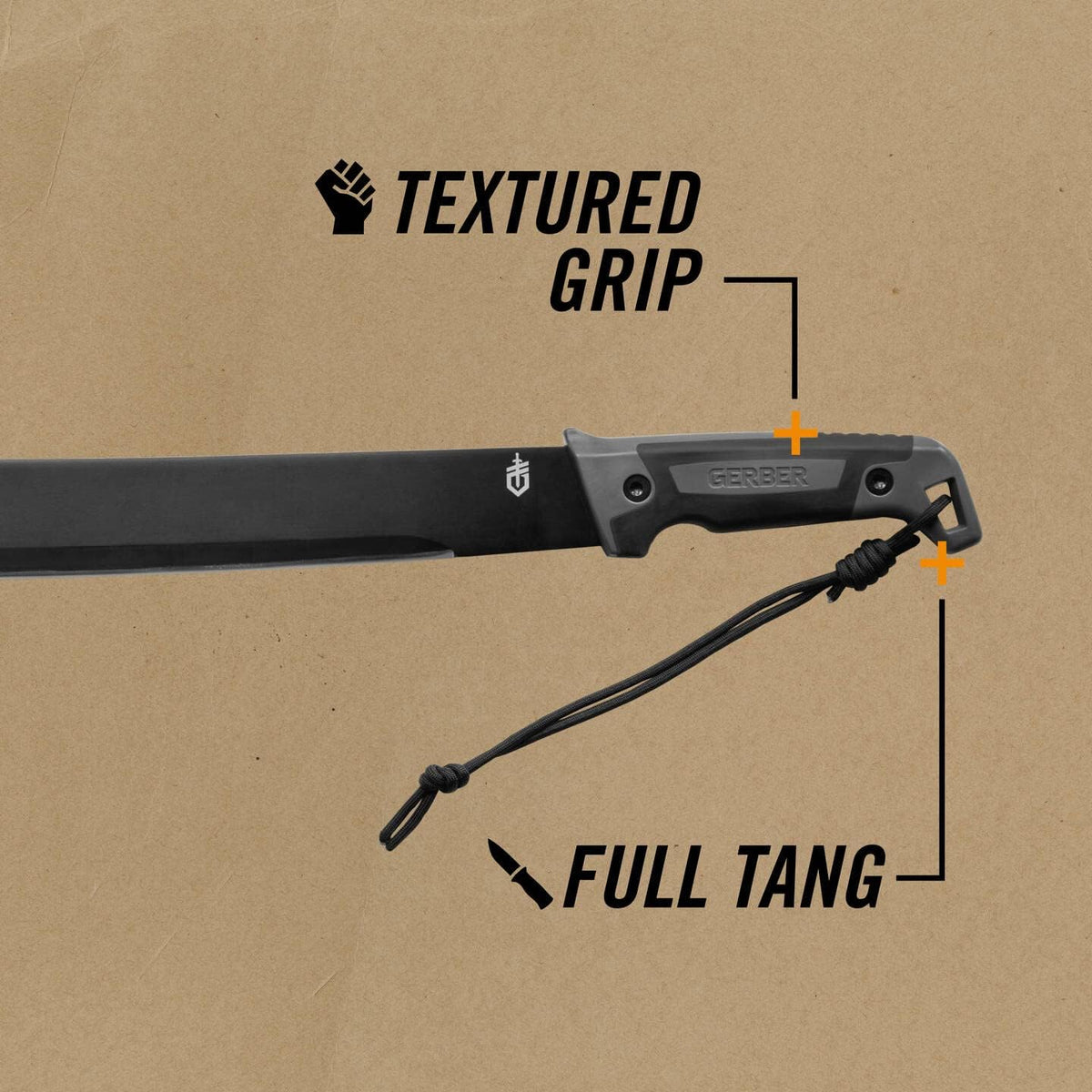 Gerber Gator Bush High Carbon 1050 Steel Machete