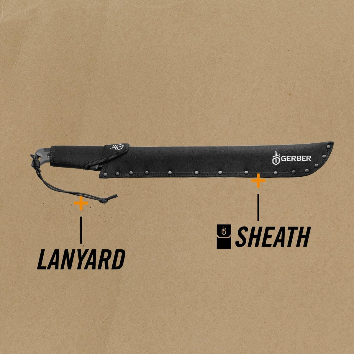 Gerber Gator Bush High Carbon 1050 Steel Machete