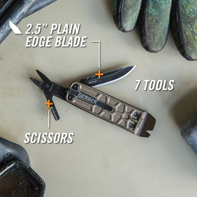 Gerber Lockdown 2.5" Blade Slim Multitool