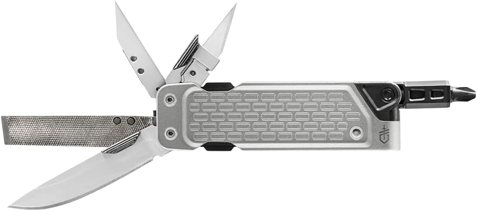 Gerber Plain Edge Blade, Driver, Cross Driver, Flathead, File, Chisel, Awl Multitool