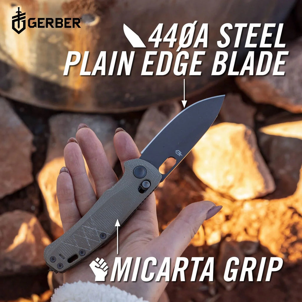 Gerber Scout Grippy Micarta Handle Knife