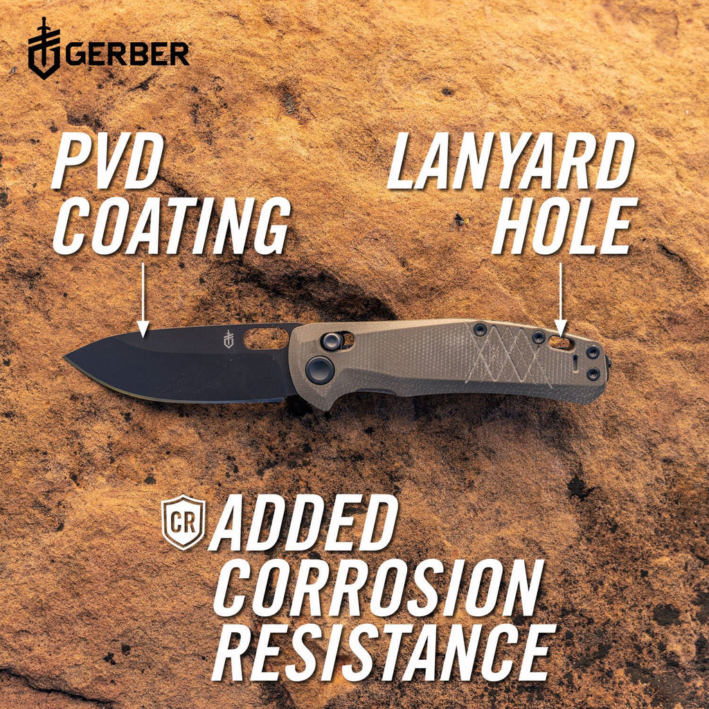 Gerber Scout Grippy Micarta Handle Knife