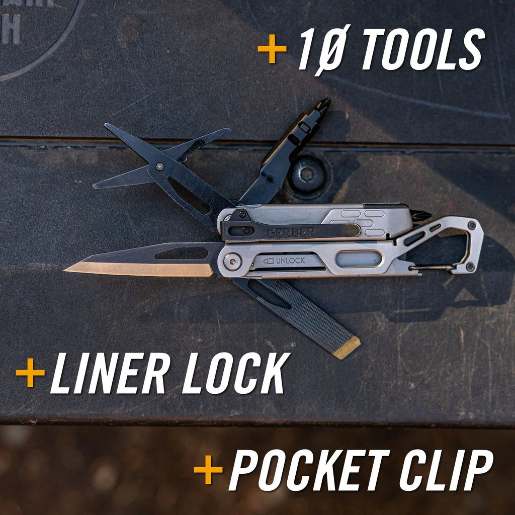 Gerber Stakeout 10 Tool Stainless Steel Multitool