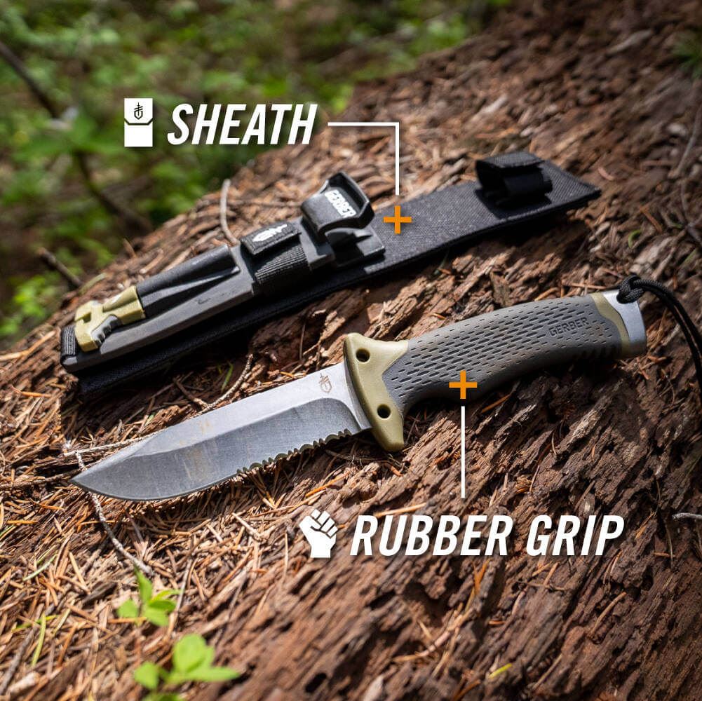 Gerber Ultimate Serrated Edge Fixed Blade Knife