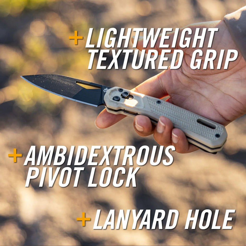 Gerber Vista Plain Edge Flip Blade 440A Stainless Steel Pocketknife