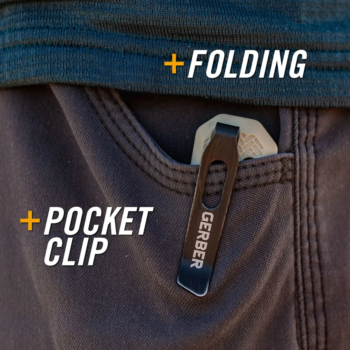 Gerber Vista Plain Edge Flip Blade 440A Stainless Steel Pocketknife