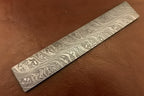7 Inch Damascus Steel Billet Bar Pattern Welded Blank for Knife and Tool Making