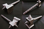 Hand made damascus steel viking hammer