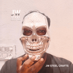 Handcrafted Metal Skull Mask: Choose Copper, Chrome or Antique Finish