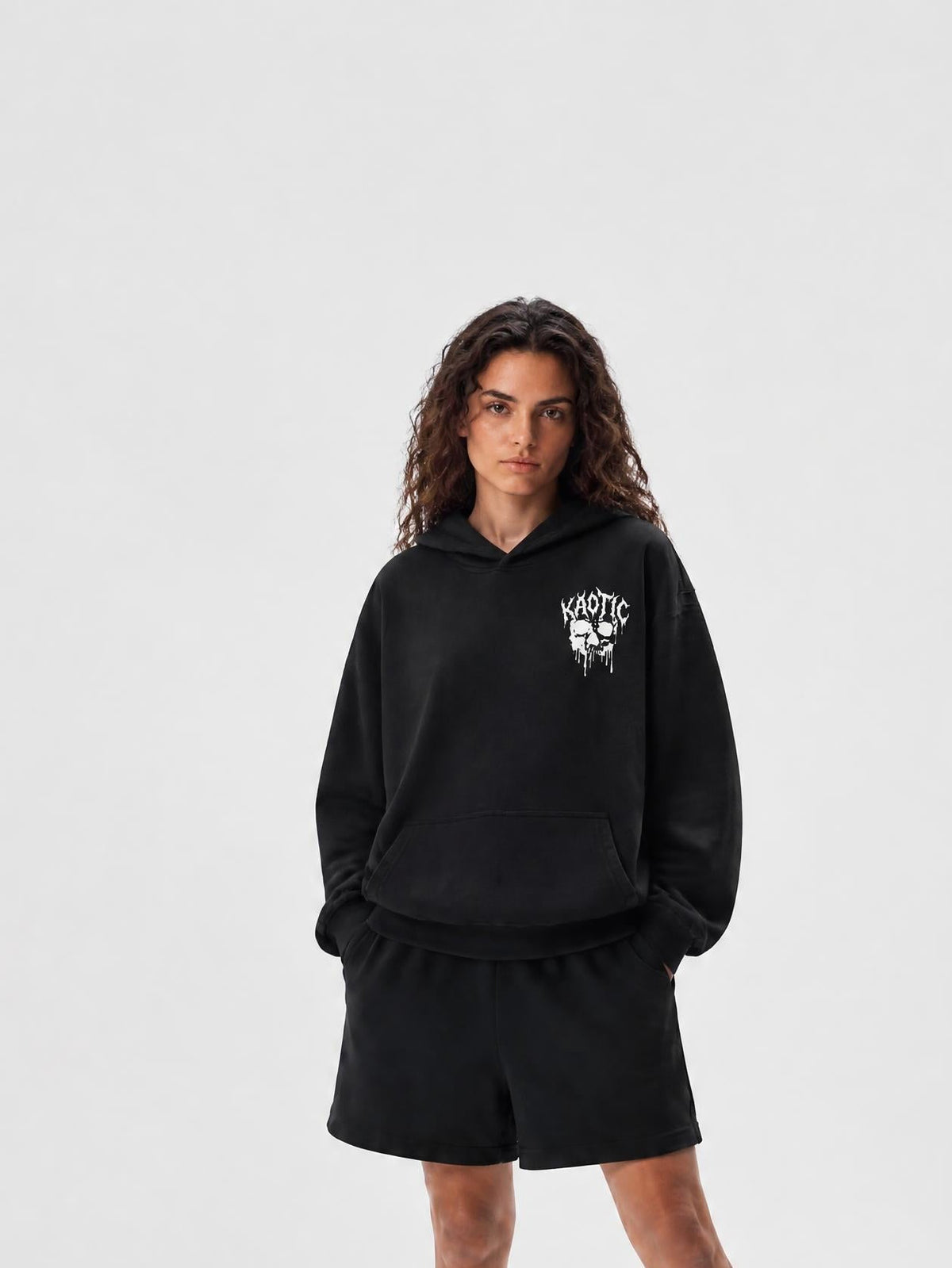 KAOTIC SKULL HEAVY HOODIE