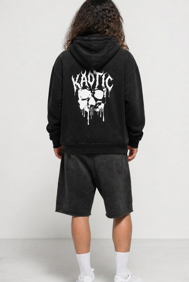 KAOTIC SKULL HEAVY HOODIE