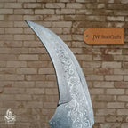 Karambit Knife with Black horn and Stainless steel handle.
