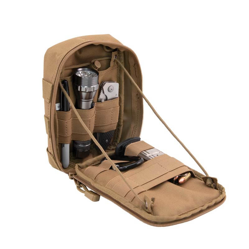 MOLLE Deluxe Coyote Brown Utility Pouch