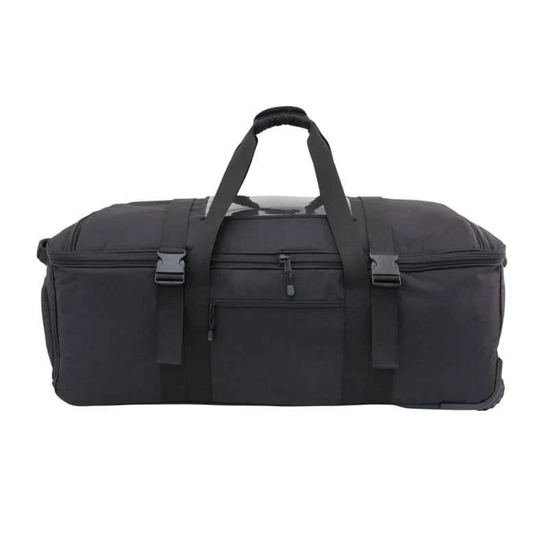 TAA Compliant Black Tactical Expandable Rolling Deployment
