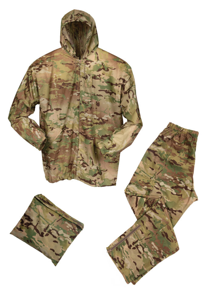 Tactical Water Resistant Packable Nylon 3 Piece Rain Suit