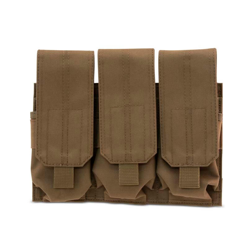Triple Stacked M4/M16 Coyote Brown Mag Pouch
