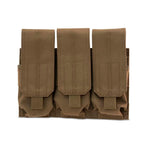 Triple Stacked M4/M16 Coyote Brown Mag Pouch
