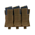 Triple Stacked M4/M16 Coyote Brown Mag Pouch
